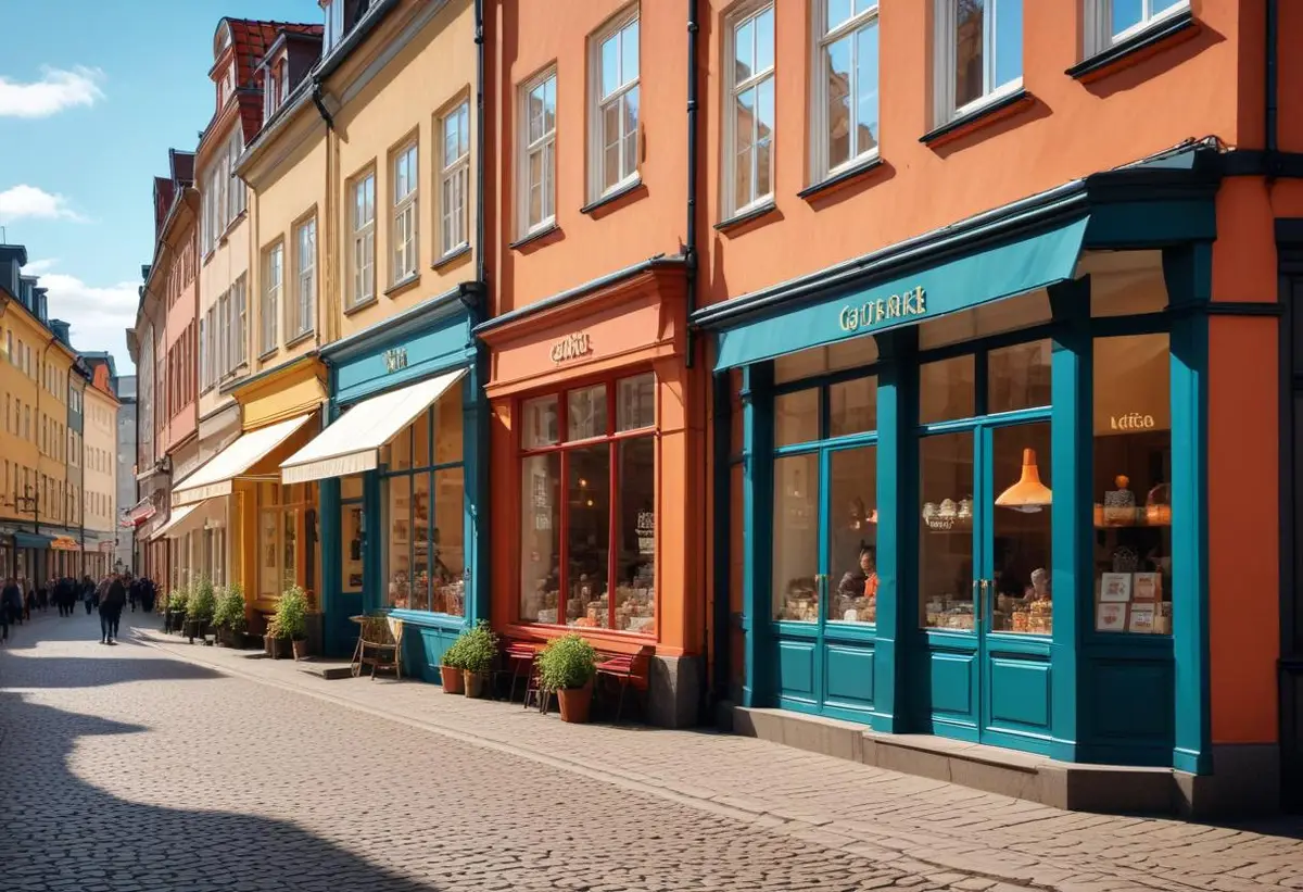 Upptäck göteborgs bästa butiker för en härlig shoppingrunda illustration
