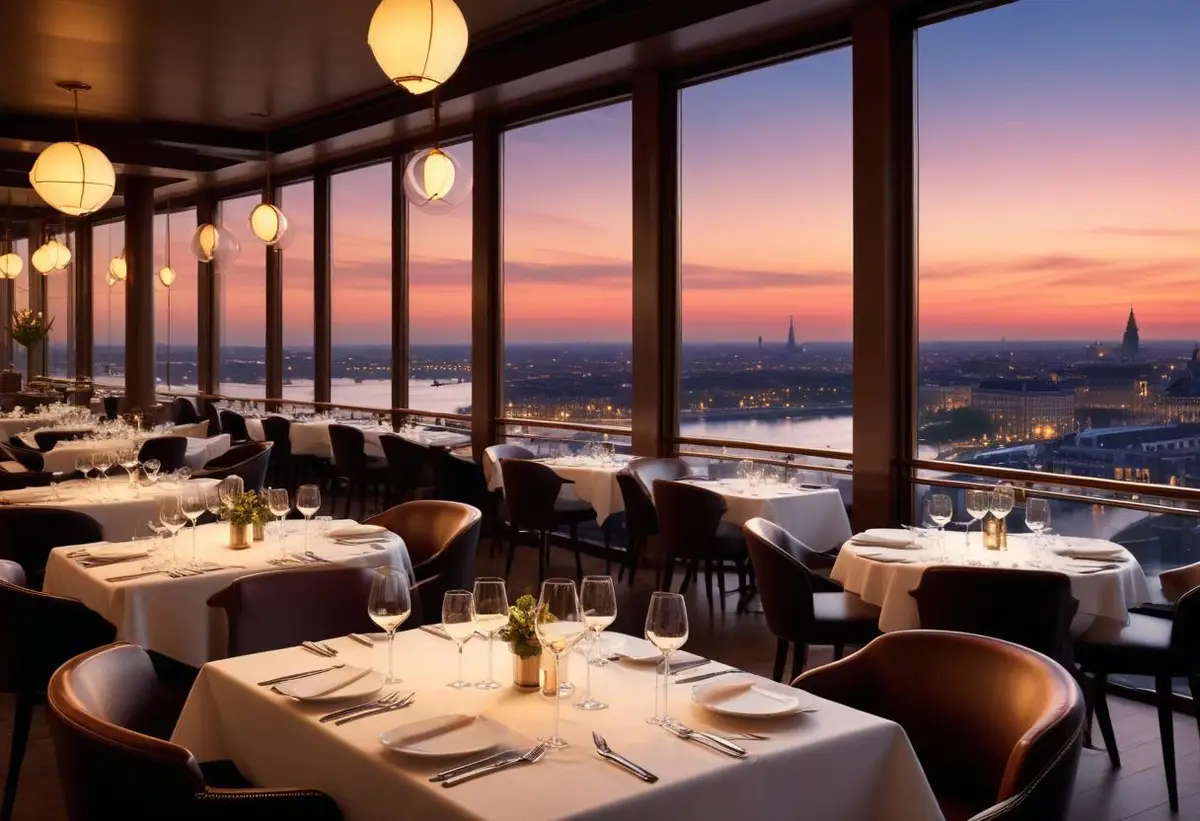 Draken restaurang bjuder på mat och musik illustration