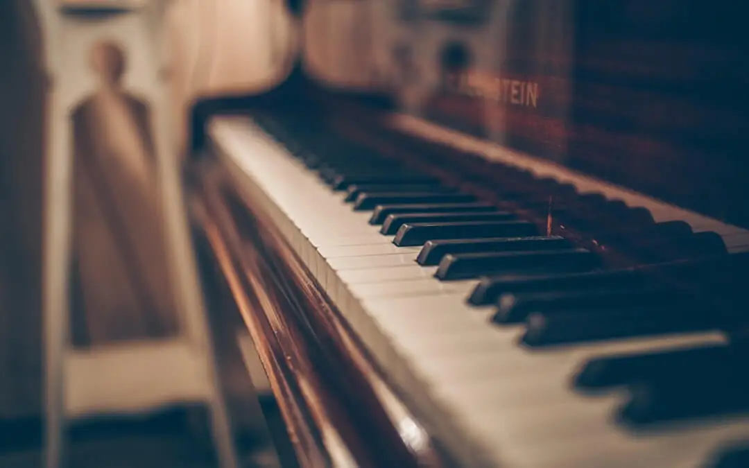 Piano som instrument och kreativt verktyg illustration