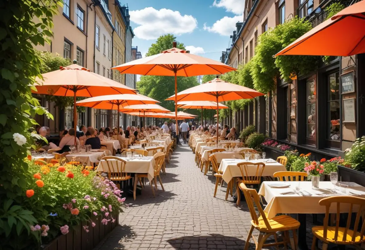 Uteserveringar i Göteborg illustration